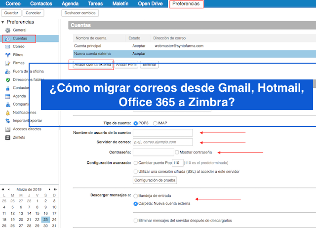 Cómo migrar correos desde Gmail, Hotmail, Office 365 a Zimbra? - INTERNET YA
