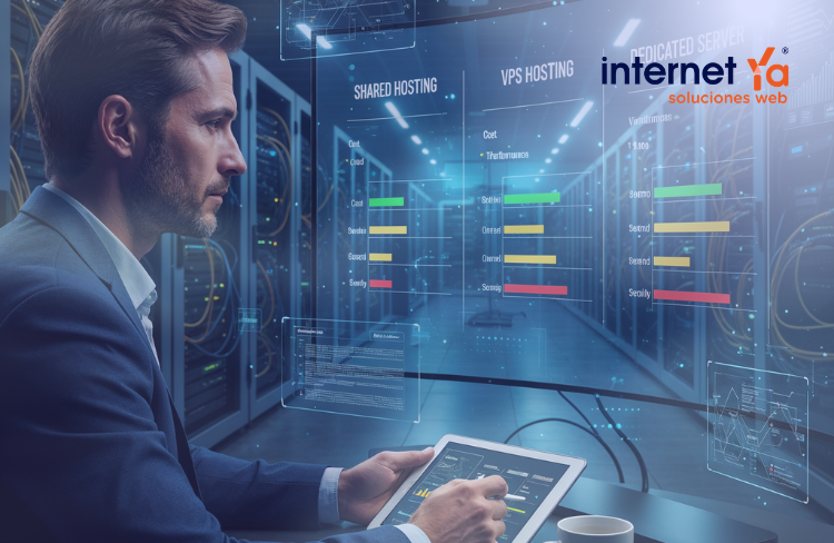 Diferencias entre hosting compartido, VPS y servidor dedicado