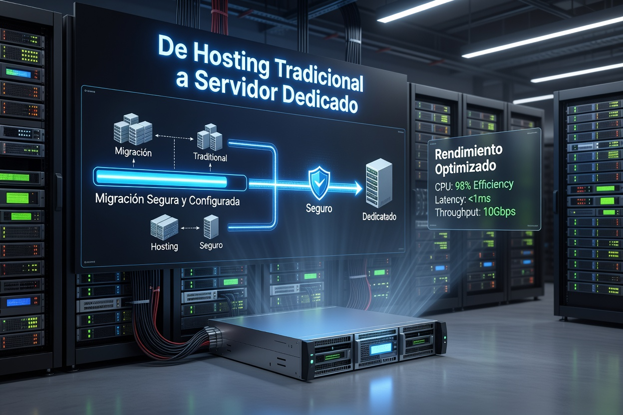 ¿Cuándo una empresa debe migrar de un hosting tradicional a un servidor dedicado? Guía completa para tomar la decisión correcta